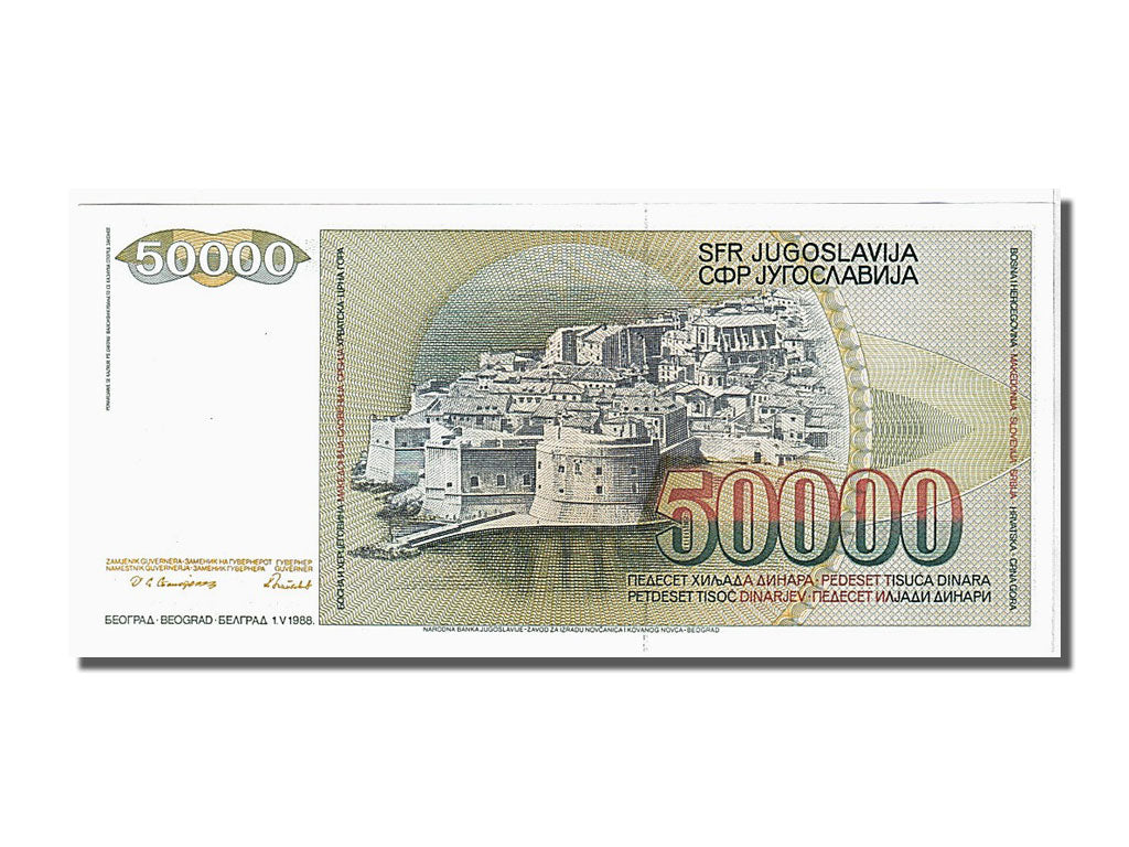 Banknote, Yugoslavia, 50,000 Dinara, 1988, 1988-05-01, UNC(65-70)