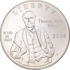 Münze, Vereinigte Staaten, Thomas Edison, Dollar, 2004, U.S. Mint