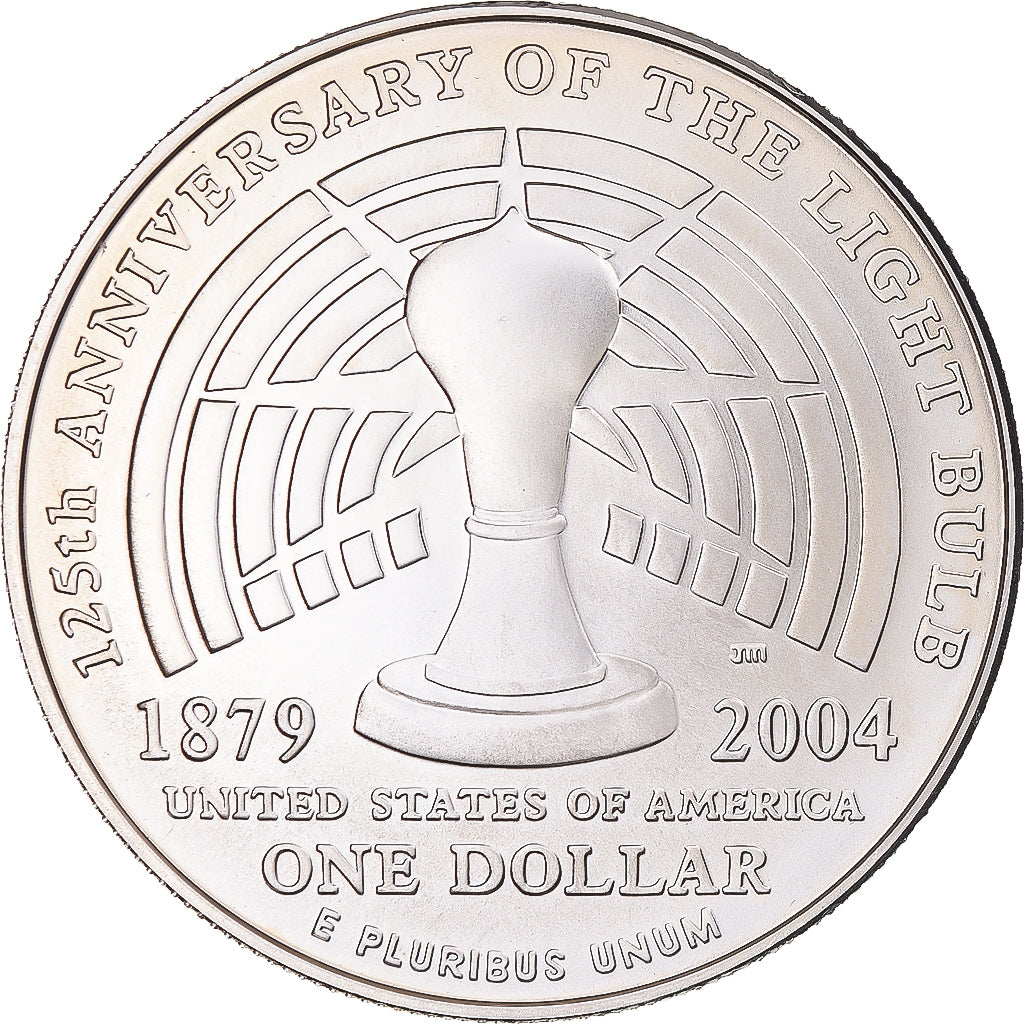 Münze, Vereinigte Staaten, Thomas Edison, Dollar, 2004, U.S. Mint