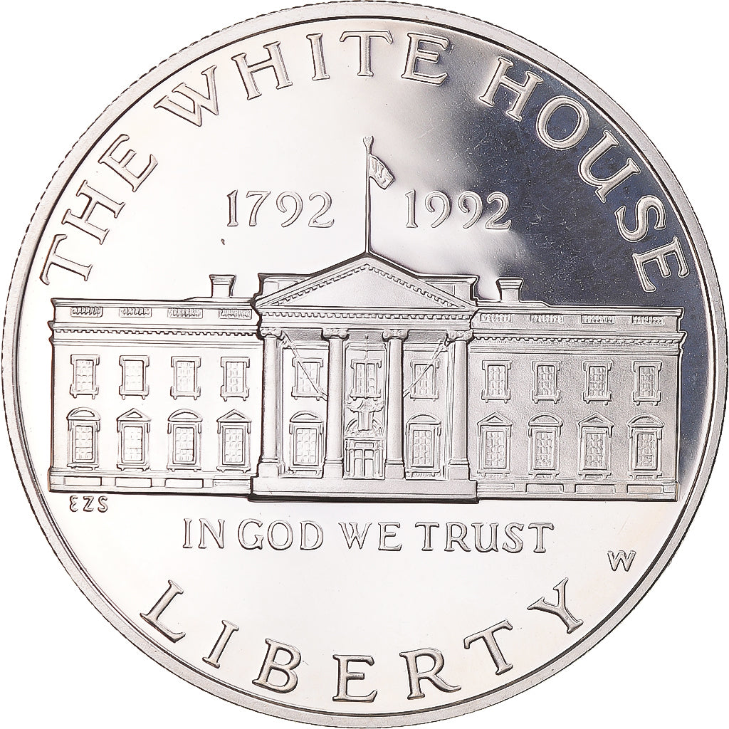 Moneta, Stati Uniti, James Hoban, Dollar, 1992, U.S. Mint, West Point, Proof
