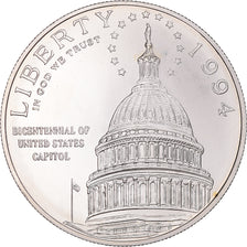 Moneta, Stati Uniti, Bicentenaire du Capitole, Dollar, 1994, U.S. Mint, Denver