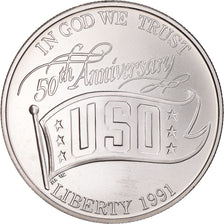 Moneta, Stati Uniti, Dollar, 1991, U.S. Mint, Denver, SPL, Argento, KM:232
