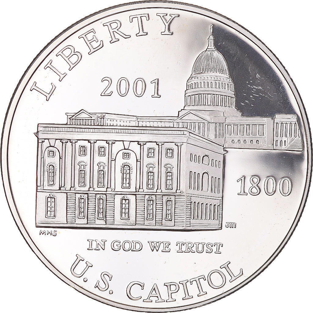 Coin, United States, Dollar, 2001, U.S. Mint, Philadelphia, MS(63), Silver