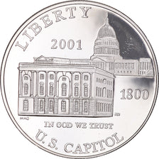 Coin, United States, Dollar, 2001, U.S. Mint, Philadelphia, MS(63), Silver