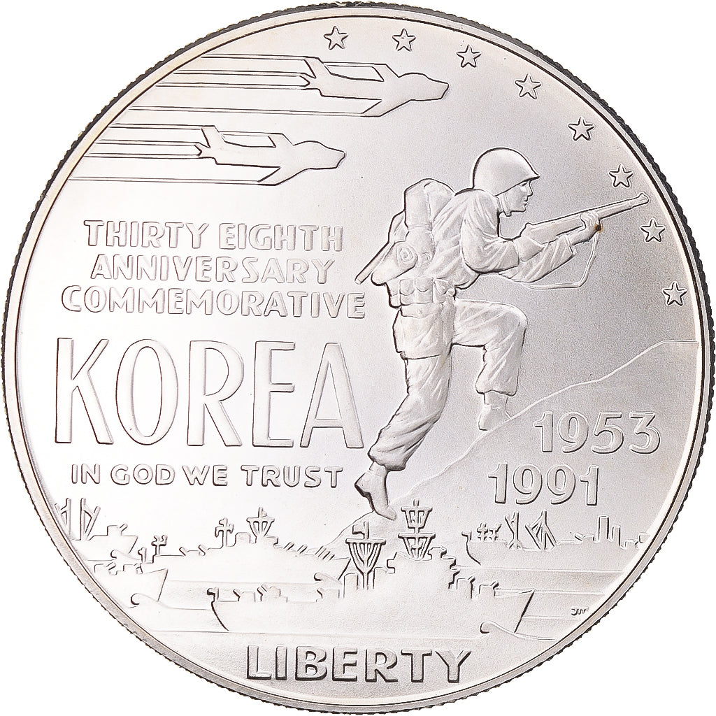 Moneta, Stati Uniti, Dollar, 1991, U.S. Mint, Denver, SPL, Argento, KM:231