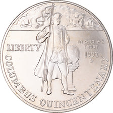 Moneta, Stati Uniti, Dollar, 1992, U.S. Mint, Denver, SPL, Argento, KM:238