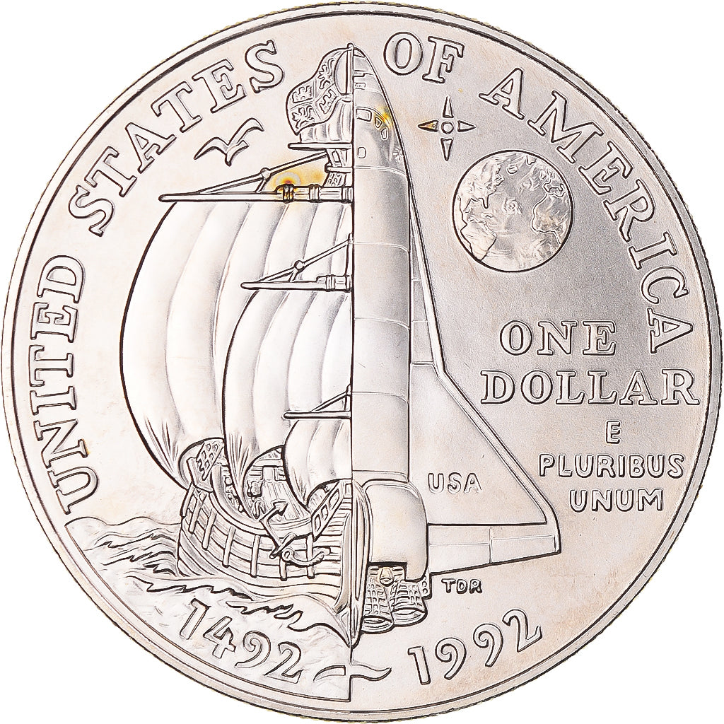 Moneta, Stati Uniti, Dollar, 1992, U.S. Mint, Denver, SPL, Argento, KM:238