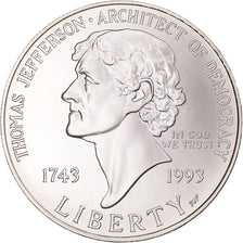 Münze, Vereinigte Staaten, Dollar, 1993, U.S. Mint, Philadelphia, UNZ+, Silber