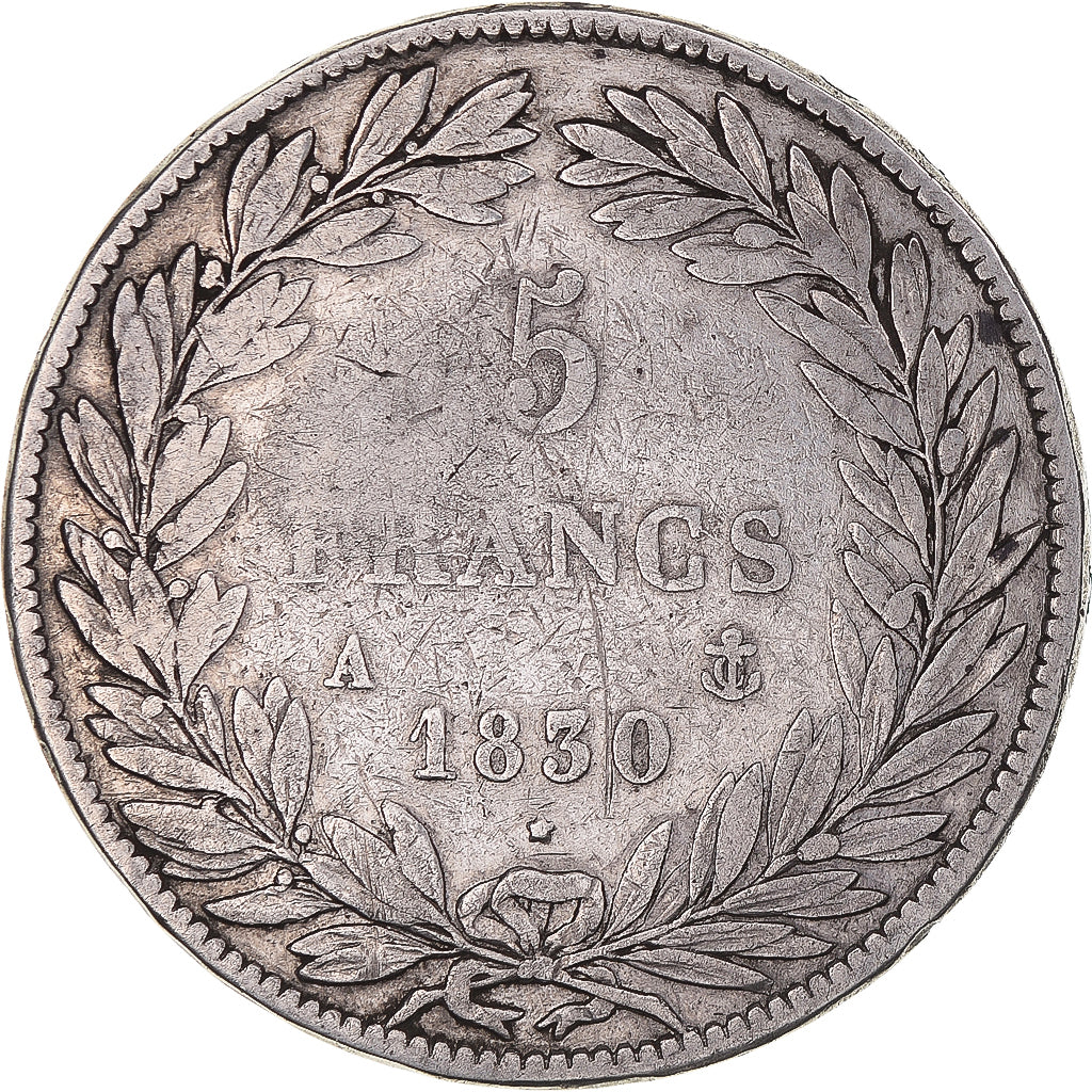 Monnaie, France, Louis-Philippe, 5 Francs, 1830, Paris, TB+, Argent