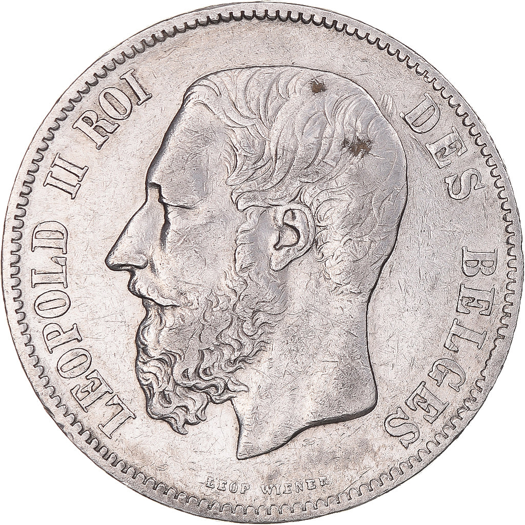 Monnaie, Belgique, Leopold II, 5 Francs, 5 Frank, 1869, TTB, Argent, KM:24