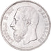 Moneta, Belgio, Leopold II, 5 Francs, 5 Frank, 1873, BB, Argento, KM:24