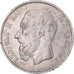 Moneta, Belgia, Leopold II, 5 Francs, 5 Frank, 1871, AU(50-53), Srebro, KM:24