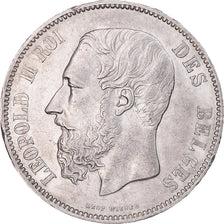 Monnaie, Belgique, Leopold II, 5 Francs, 5 Frank, 1875, TTB+, Argent, KM:24