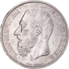 Monnaie, Belgique, Leopold II, 5 Francs, 5 Frank, 1876, TTB, Argent, KM:24