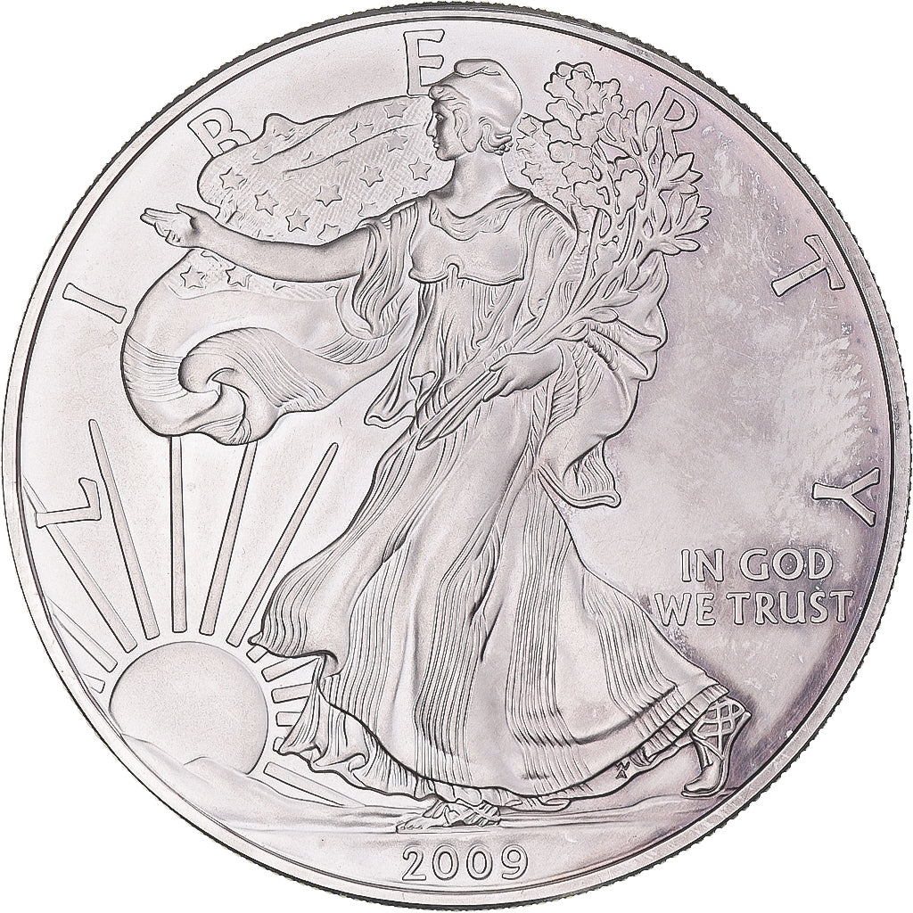 Coin, United States, 1 Oz, 2009, Philadelphia, MS(60-62), Silver, KM:273