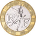 Moeda, França, Génie, 10 Francs, 2001, Paris, MS(65-70), Alumínio-Bronze