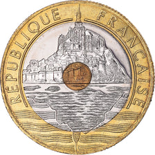 Monnaie, France, Mont Saint Michel, 20 Francs, 2001, Paris, FDC, Tri-Metallic