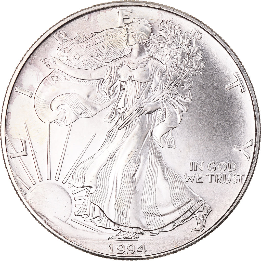 Monnaie, États-Unis, Dollar, 1994, U.S. Mint, Philadelphie, FDC, Argent, KM:273