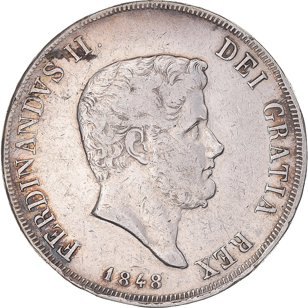 Münze, Italien Staaten, NAPLES, Ferdinando II, 120 Grana, 1848, Naples, S+