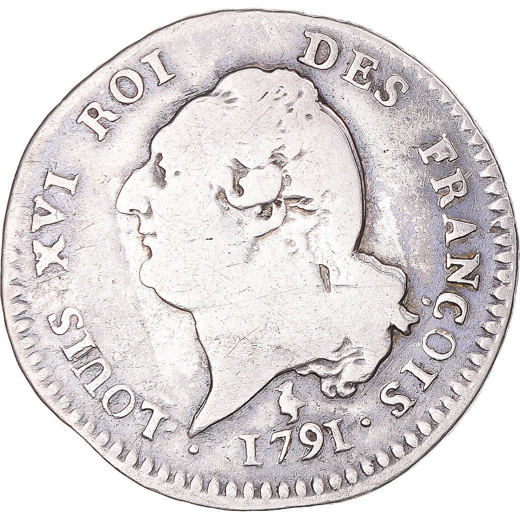 Munten, Frankrijk, Louis XVI, 15 sols françois, 15 Sols, 1/8 ECU, 1791, Paris