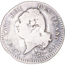 Munten, Frankrijk, Louis XVI, 15 sols françois, 15 Sols, 1/8 ECU, 1791, Paris