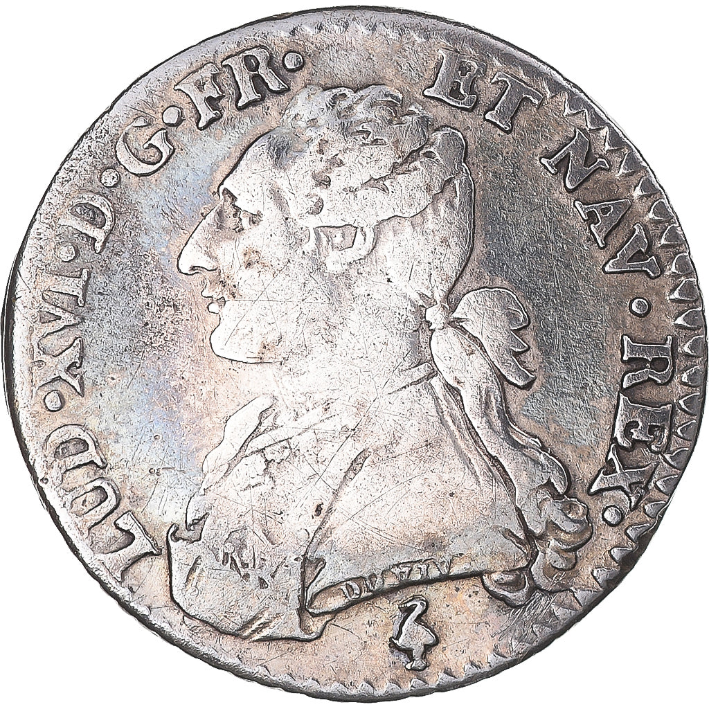 Moneta, Francia, Louis XVI, 1/10 Écu, 12 Sols, 1/10 ECU, 1783, Paris, MB+