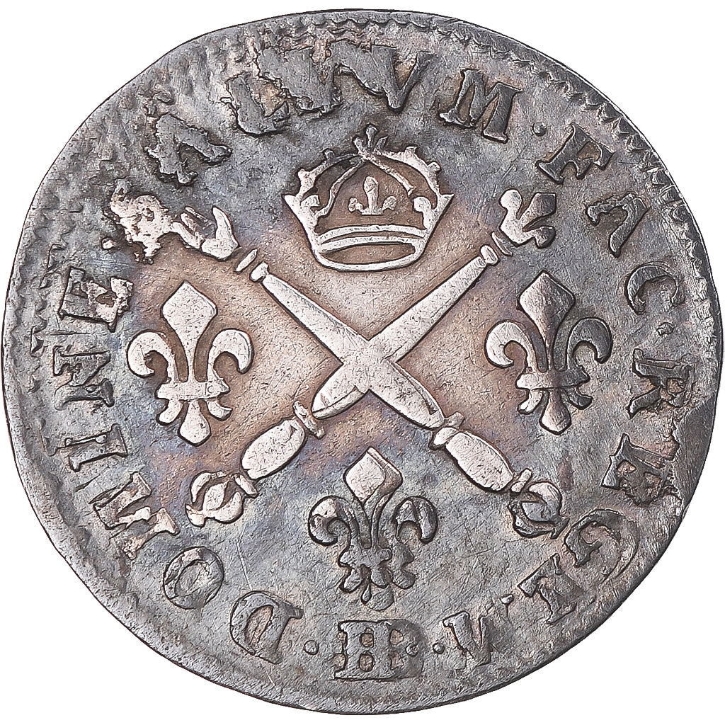 Munten, Frankrijk, Louis XIV, 5 Sols aux insignes, 5 Sols, 1/16 ECU, 1703
