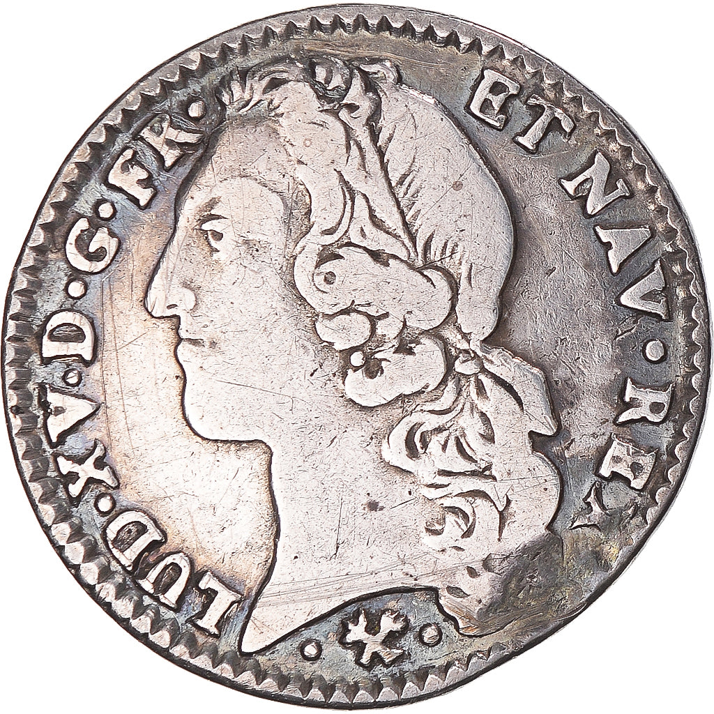 Munten, Frankrijk, Louis XV, 1/5 Écu au bandeau, 24 Sols, 1/5 ECU, 1766