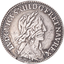 Moneta, Francia, Louis XIII, 1/12 Écu, 2e poinçon de Warin, buste drapé et