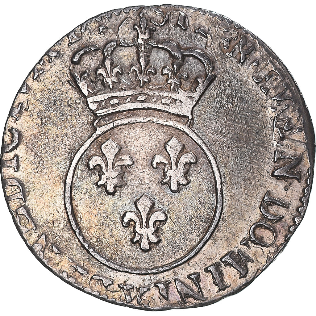 Coin, France, Louis XV, 1/10 Écu vertugadin, Lille, EF(40-45), Silver