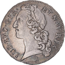 Münze, Frankreich, Louis XV, Écu au bandeau, Ecu, 1748, Montpellier, SS