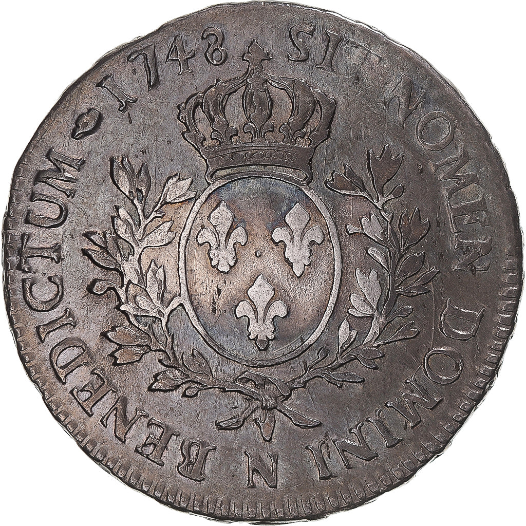 Münze, Frankreich, Louis XV, Écu au bandeau, Ecu, 1748, Montpellier, SS