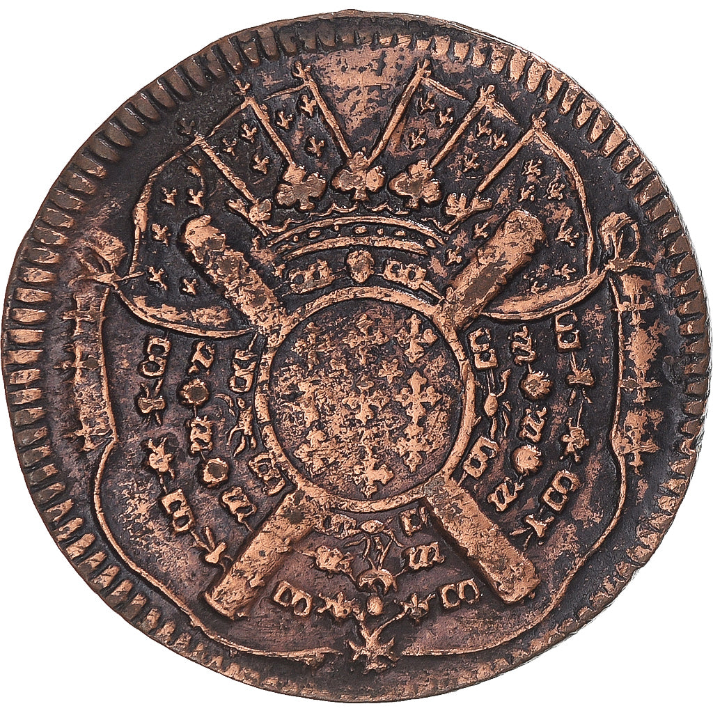 Monnaie, Régions françaises, LILLE, Louis XIV, 20 Sols, 1708, Lille, TB+