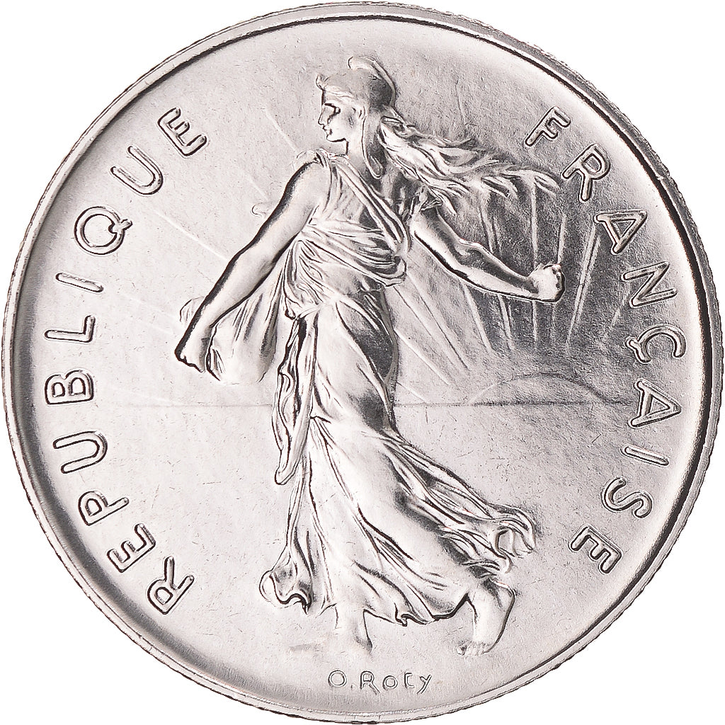 Coin, France, Semeuse, 5 Francs, 1974, Paris, MS(65-70), Nickel Clad