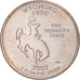 Monnaie, États-Unis, Wyoming, Quarter, 2007, U.S. Mint, Philadelphie, FDC