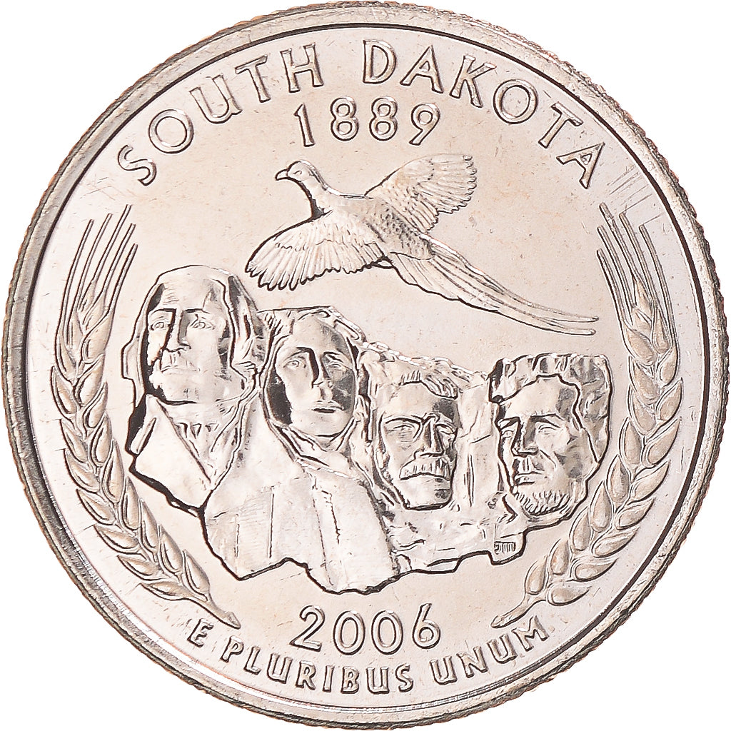 Monnaie, États-Unis, South Dakota, Quarter, 2006, U.S. Mint, Denver, FDC