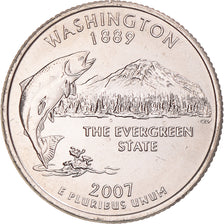Moneta, Stati Uniti, Washington, Quarter, 2007, U.S. Mint, Denver, FDC, Rame