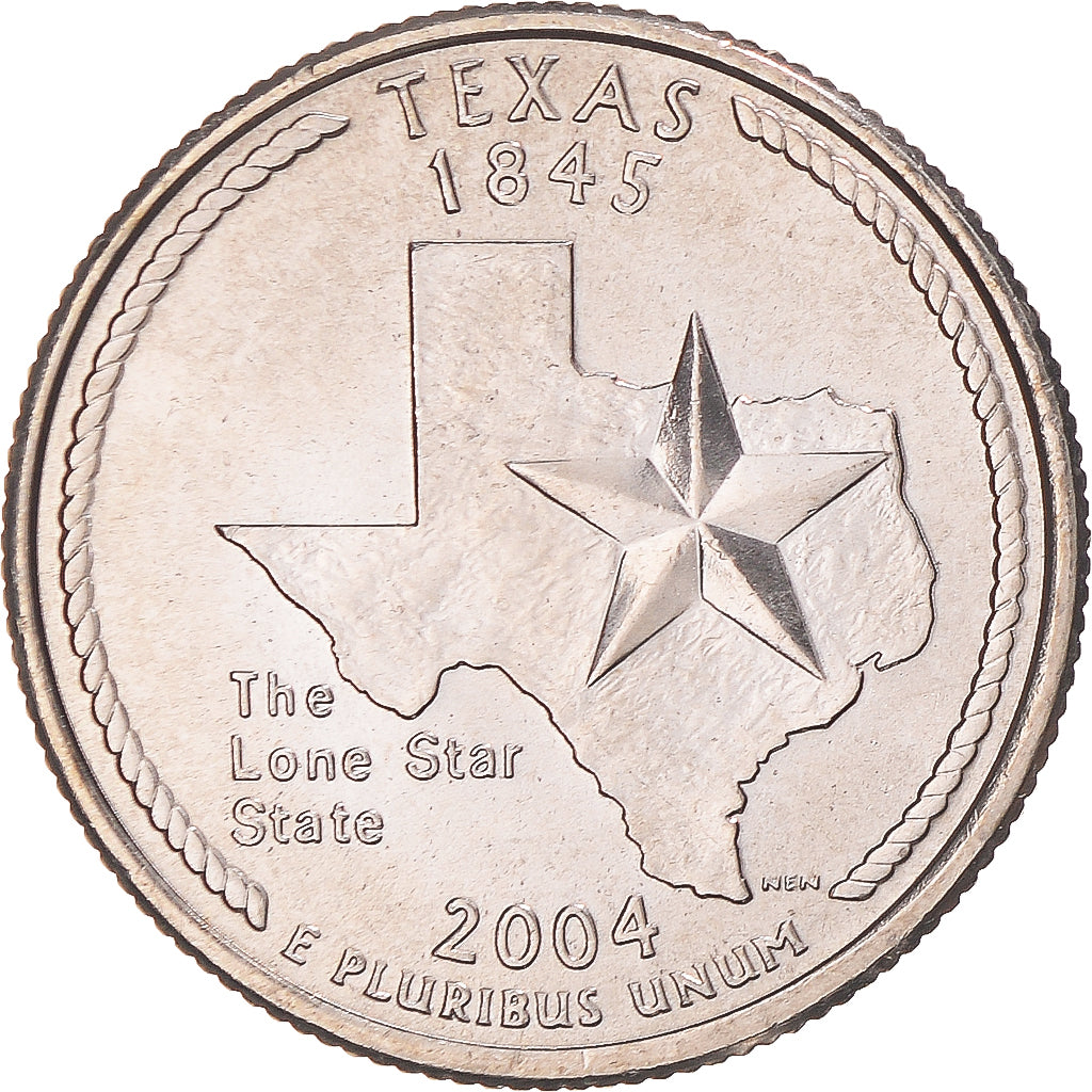 Coin, United States, Texas, Quarter, 2004, U.S. Mint, Philadelphia, MS(65-70)