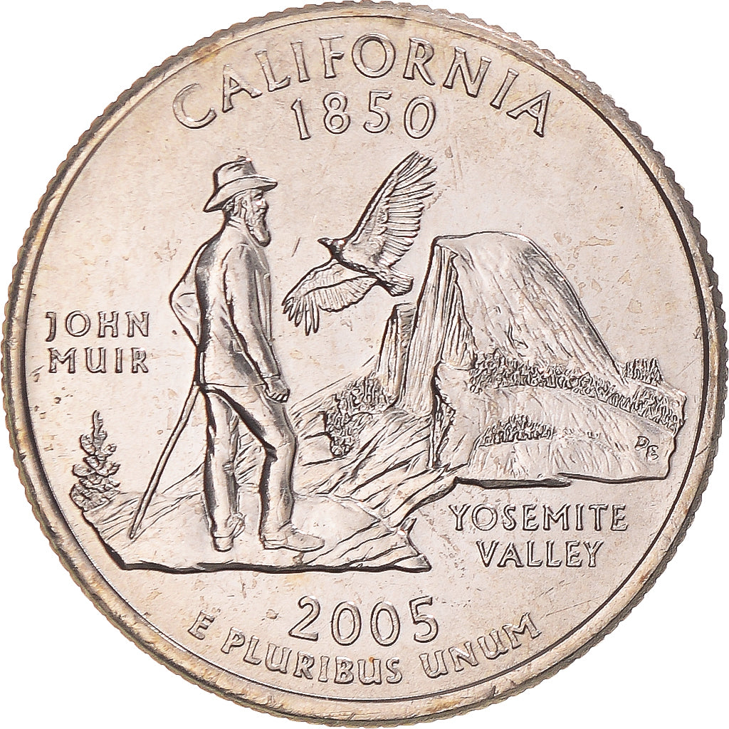 Coin, United States, California, Quarter, 2005, U.S. Mint, Philadelphia