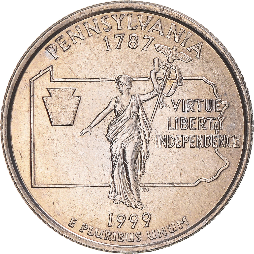 Moneta, Stati Uniti, Pennsylvania, Quarter, 1999, U.S. Mint, Philadelphia, FDC
