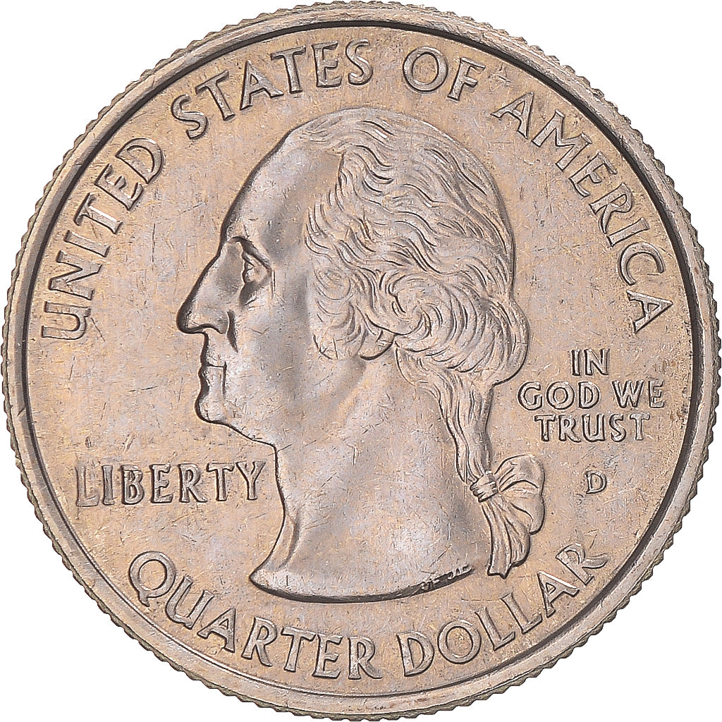 Moneda, Estados Unidos, Alaska, Quarter, 2008, U.S. Mint, Denver, FDC, Cobre -