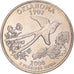Moneta, Stati Uniti, Oklahoma, Quarter, 2008, U.S. Mint, Philadelphia, FDC, Rame