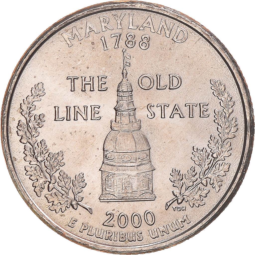 Munten, Verenigde Staten, Maryland, Quarter, 2000, U.S. Mint, Philadelphia, FDC