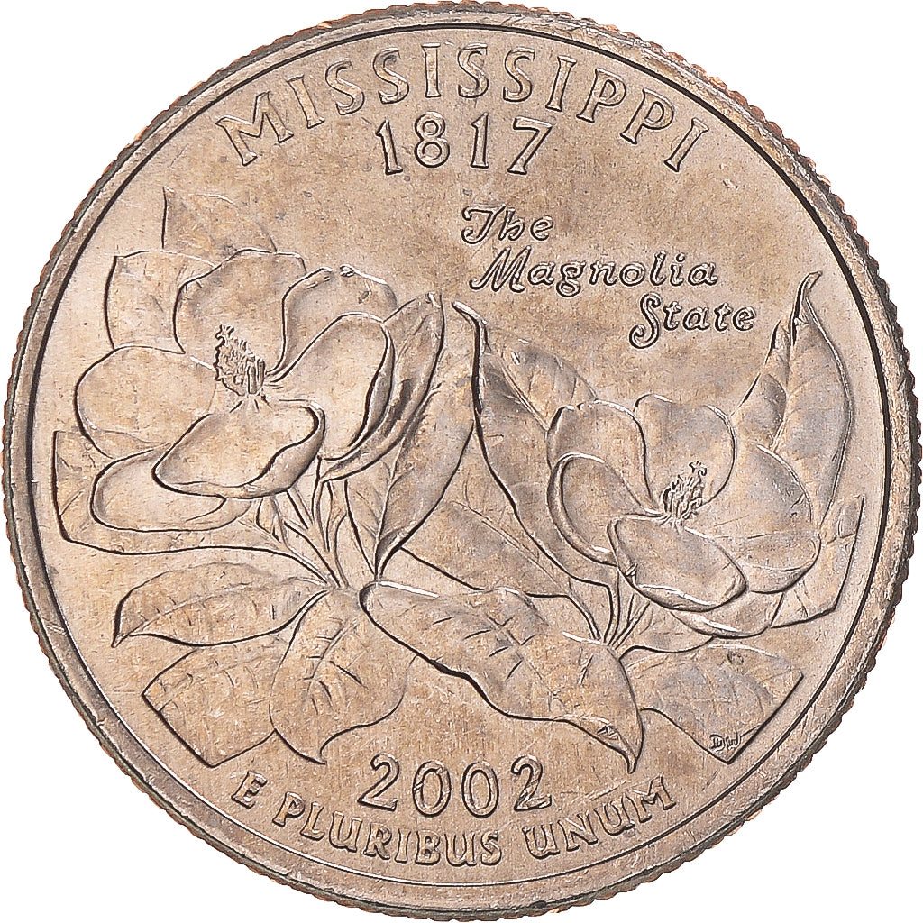 Münze, Vereinigte Staaten, Mississippi, Quarter, 2002, U.S. Mint, Philadelphia
