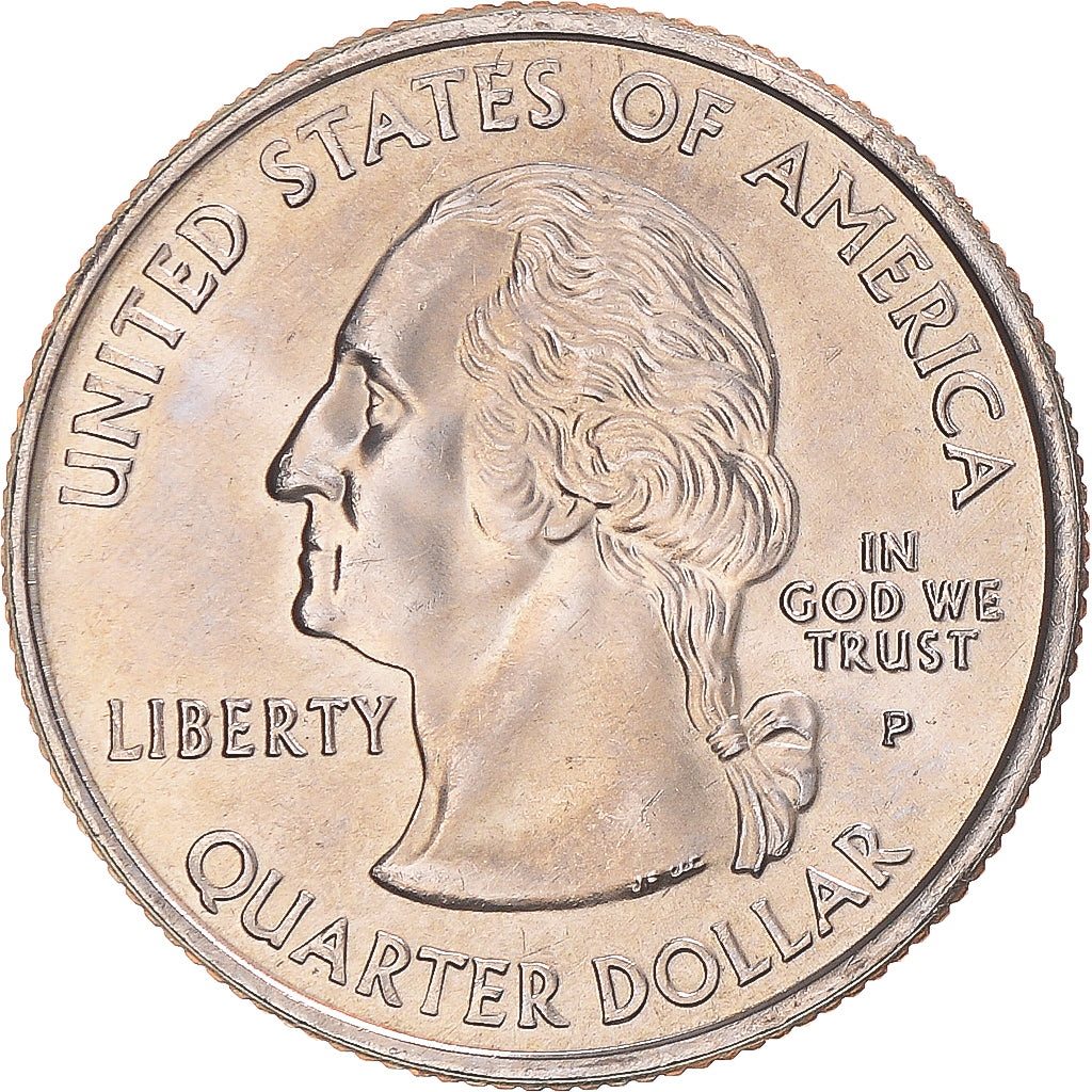 Moneta, Stati Uniti, Indiana, Quarter, 2002, U.S. Mint, Philadelphia, FDC, Rame