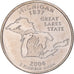 Moneta, Stati Uniti, Michigan, Quarter, 2004, U.S. Mint, Philadelphia, FDC, Rame