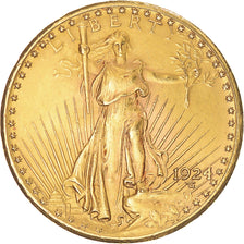 Coin, United States, Saint-Gaudens, $20, Double Eagle, 1924, U.S. Mint