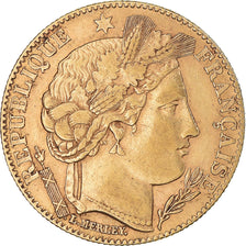 Coin, France, Cérès, 10 Francs, 1899, Paris, EF(40-45), Gold, KM:830