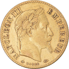 Munten, Frankrijk, Napoleon III, 10 Francs, 1868, Paris, ZF, Goud, KM:800.1