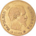 Moneda, Francia, Napoleon III, 10 Francs, 1858, Paris, BC+, Oro, KM:784.3